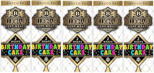 Billionaire Wraps - Birthday Cake Flavor For Rolling (10 Wraps Total)