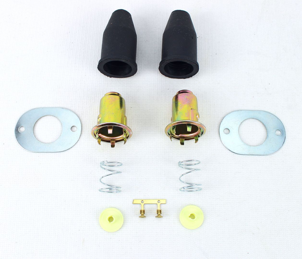 55 56 Chevy Back Up Light Wiring Sockets - Boots - Mounting Plates Adapter Kit