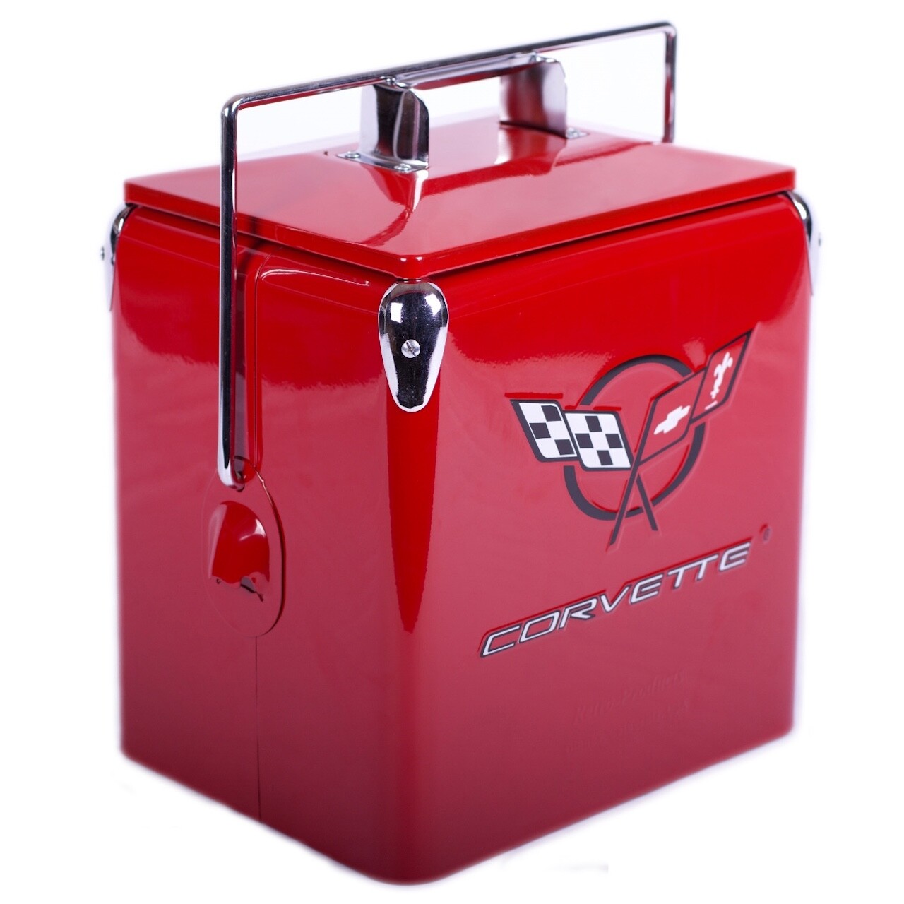 Classic Corvette Picnic Cooler American Retro Red