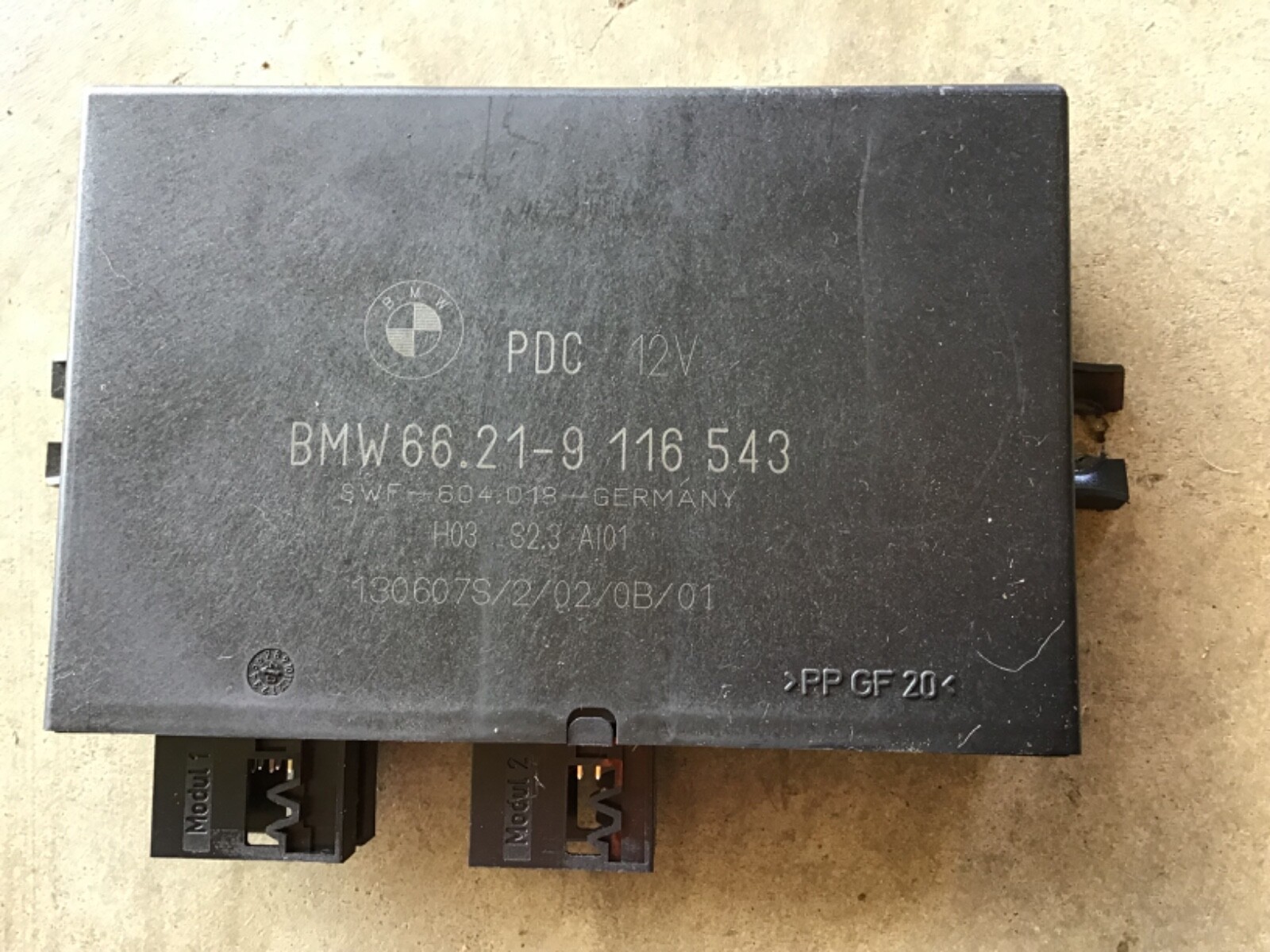 2007 07 MINI COOPER S JCW PDC 12V PARKING DISTANCE CONTROL MODULE FREE SHIPPING!