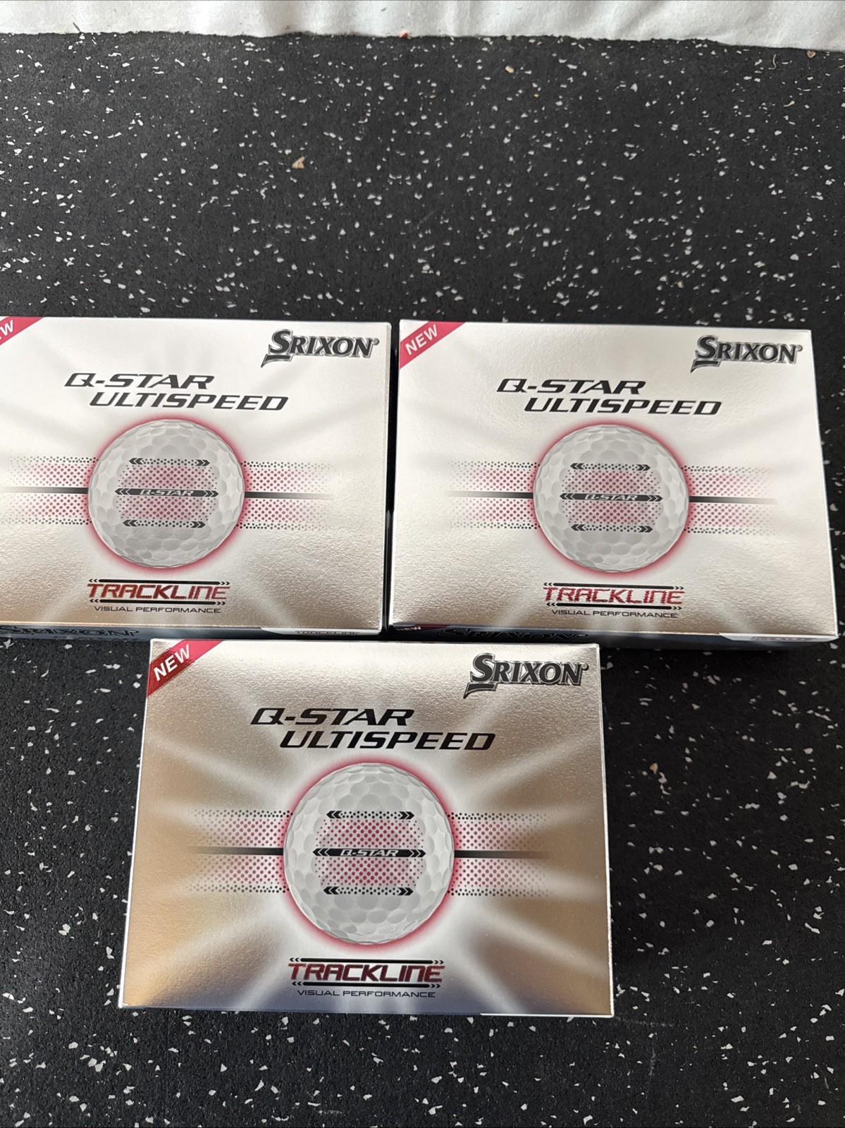 Srixon Q-Star Ultispeed Trackline Golf Balls Pure White (3 Dozen) Golf Balls NEW