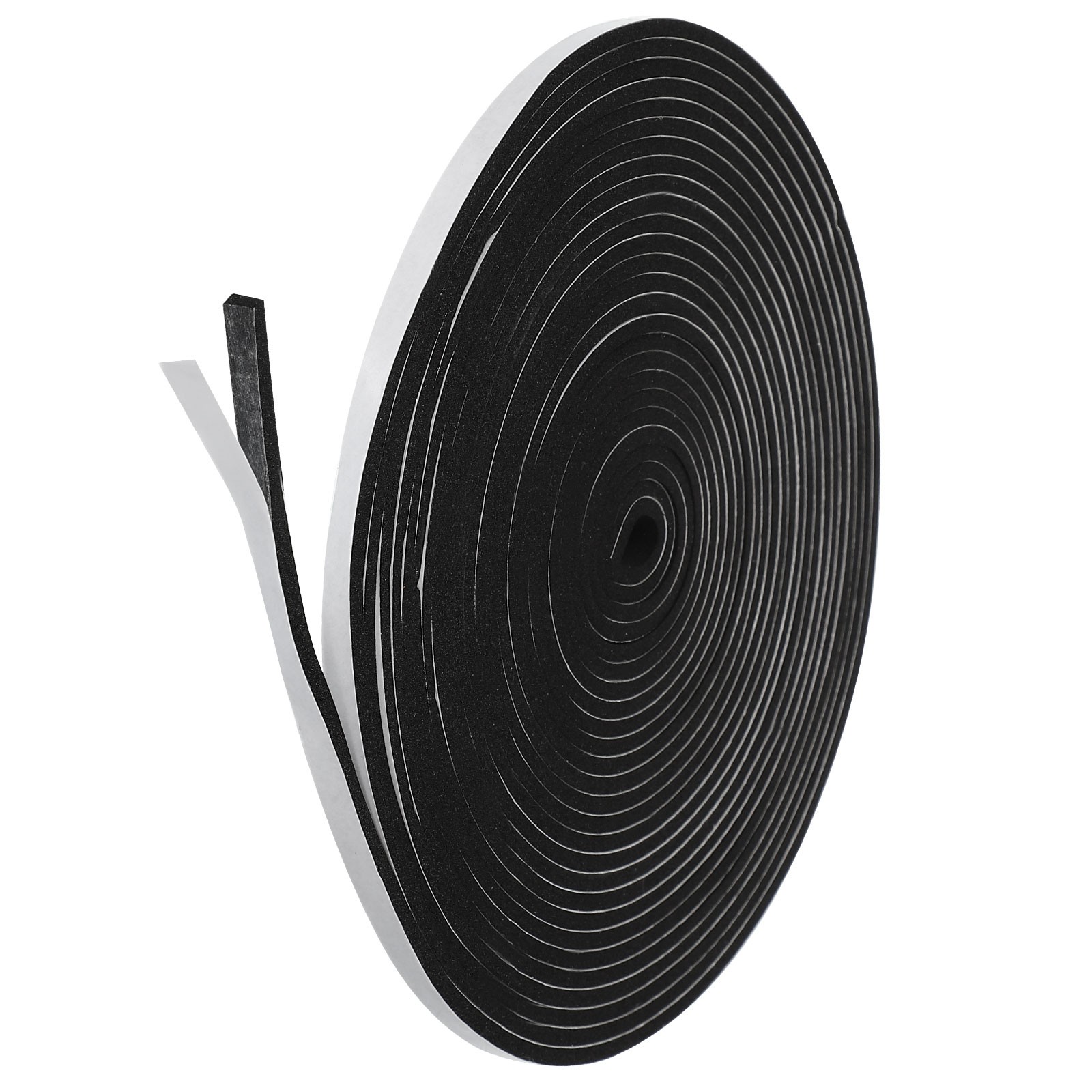 Weather Stripping Door Seal Strip 1 Roll 1/4 Inch x 1/8 Inch x 26 Ft Black