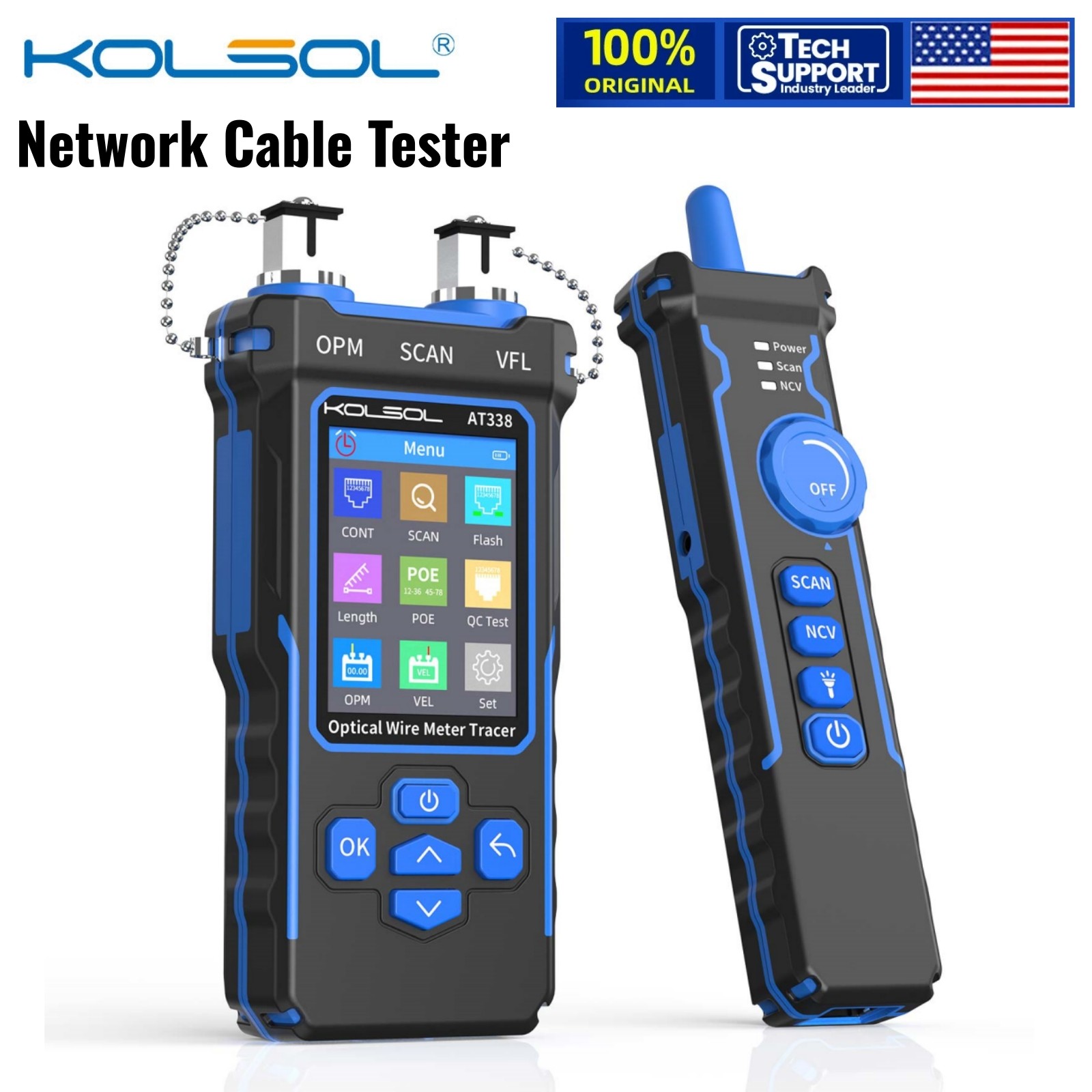 KOLSOL NF-8508 Network Cable Tester LAN Optical Power Meter Tester Cable Tracker