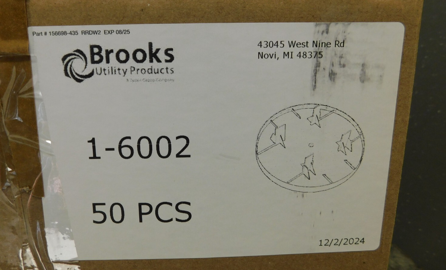 (50) Ekstrom Brooks 1-6002 Blank Clear Plastic Electric Meter Socket Covers