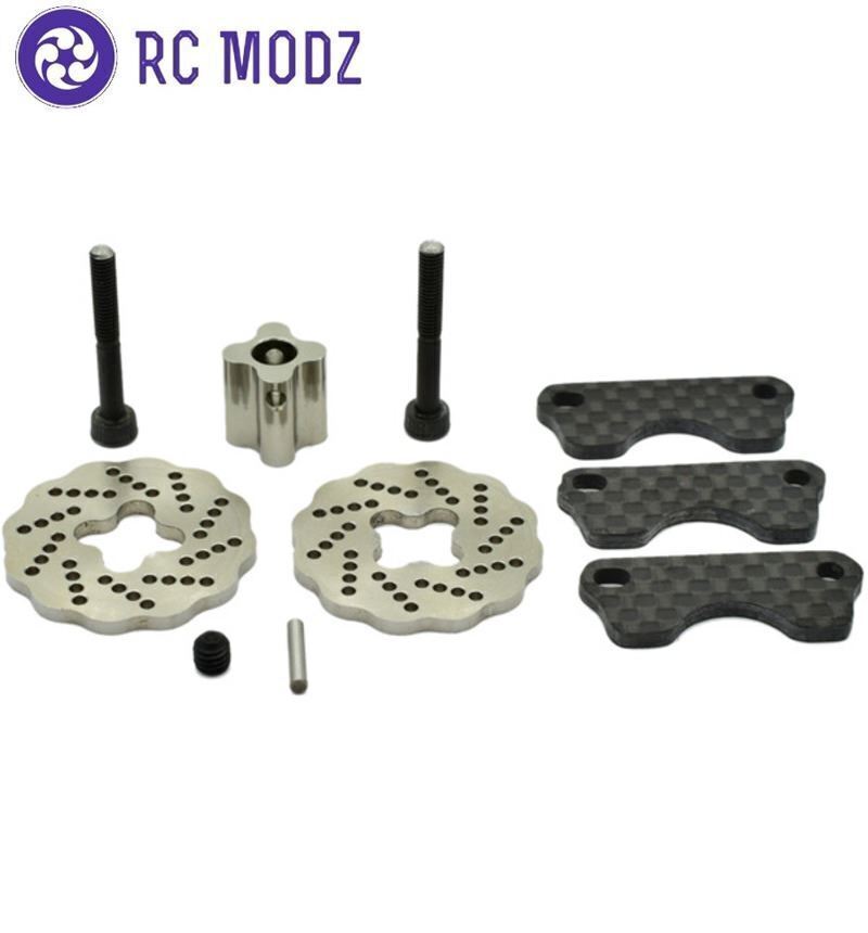 Hot Racing SJT39DG Traxxas Jato Dual Disk Steel Brake Kit w/ Carbon Pads
