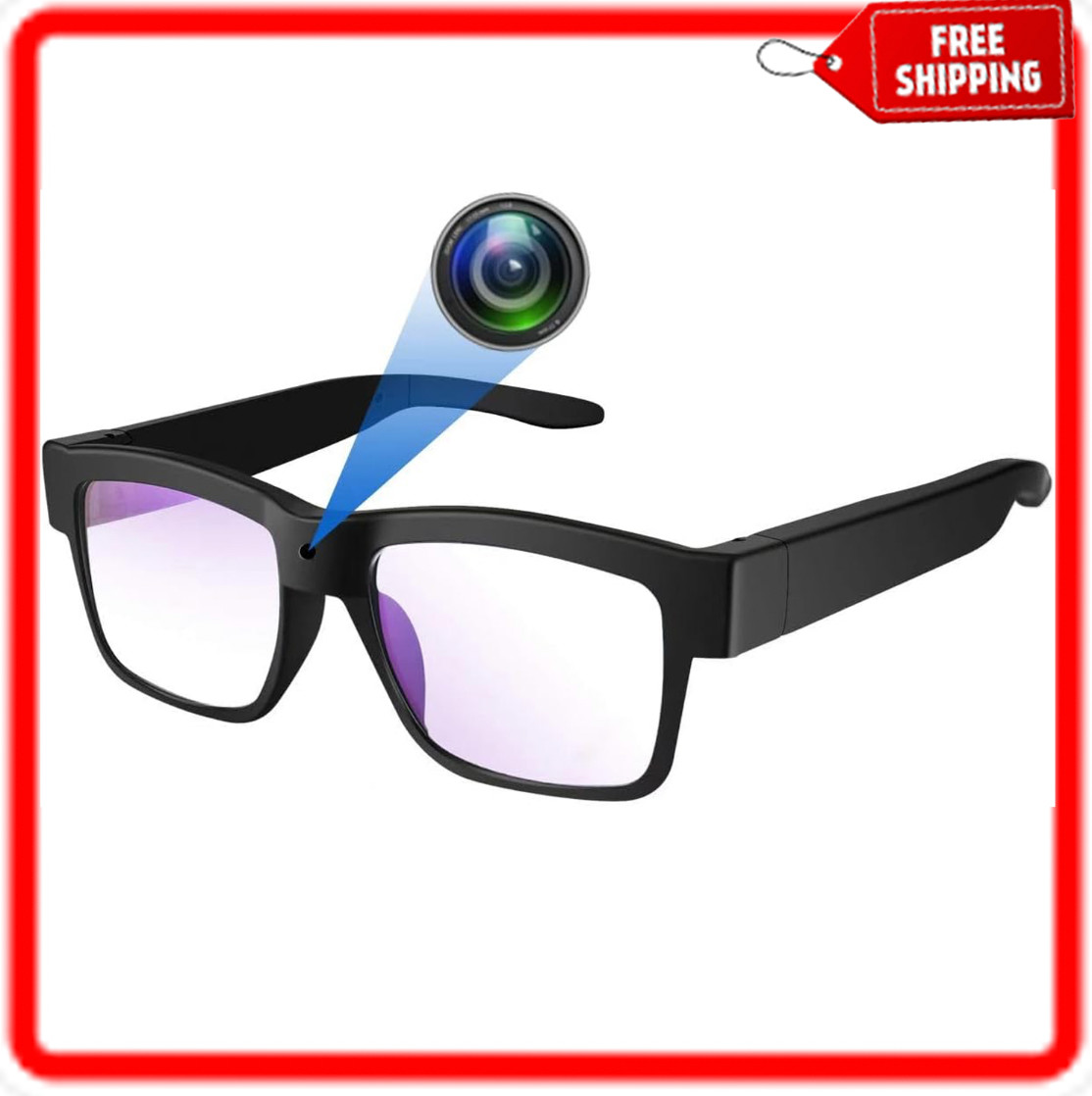 1080P HD Camera Smart Video Recording Glasses-Outdoor Sport Glasses with Camera