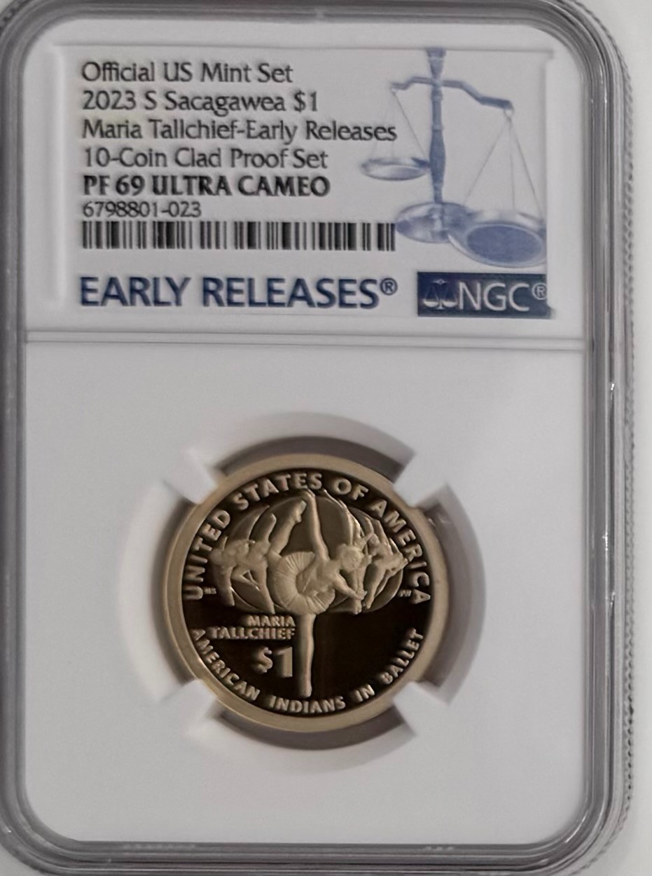 2023 S Sacagawea Dollar NGC PF69 Ultra Cameo Maria Tallchief | 34605-1-023