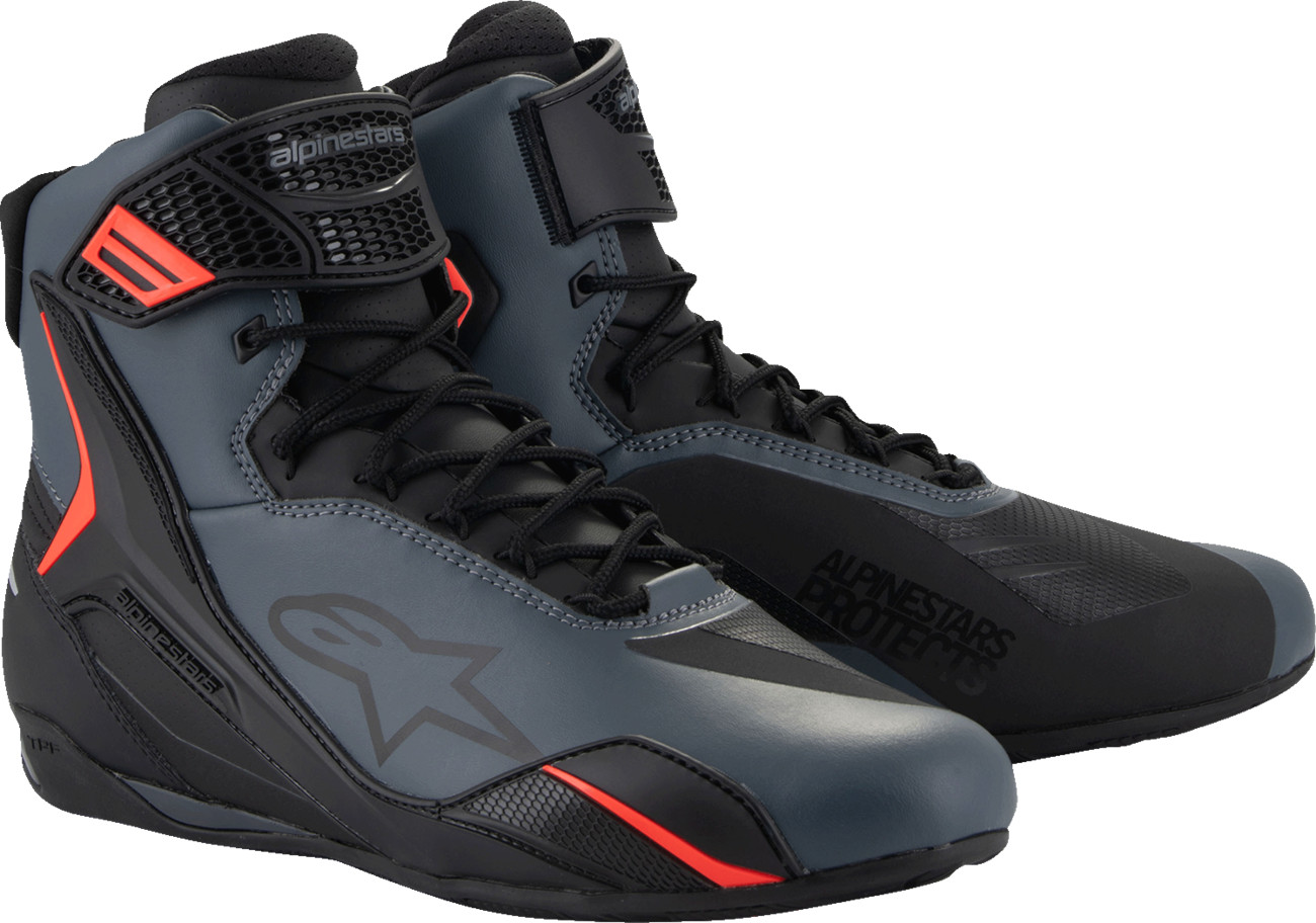 ALPINESTARS Faster-4 Shoes - Black/Gray/Red - US For 13.5 2510425-1130-135