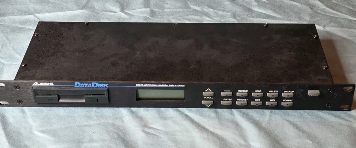 Alesis DataDisk MIDI File Player Recorder Sequencer Data Bank WORKS No PSU