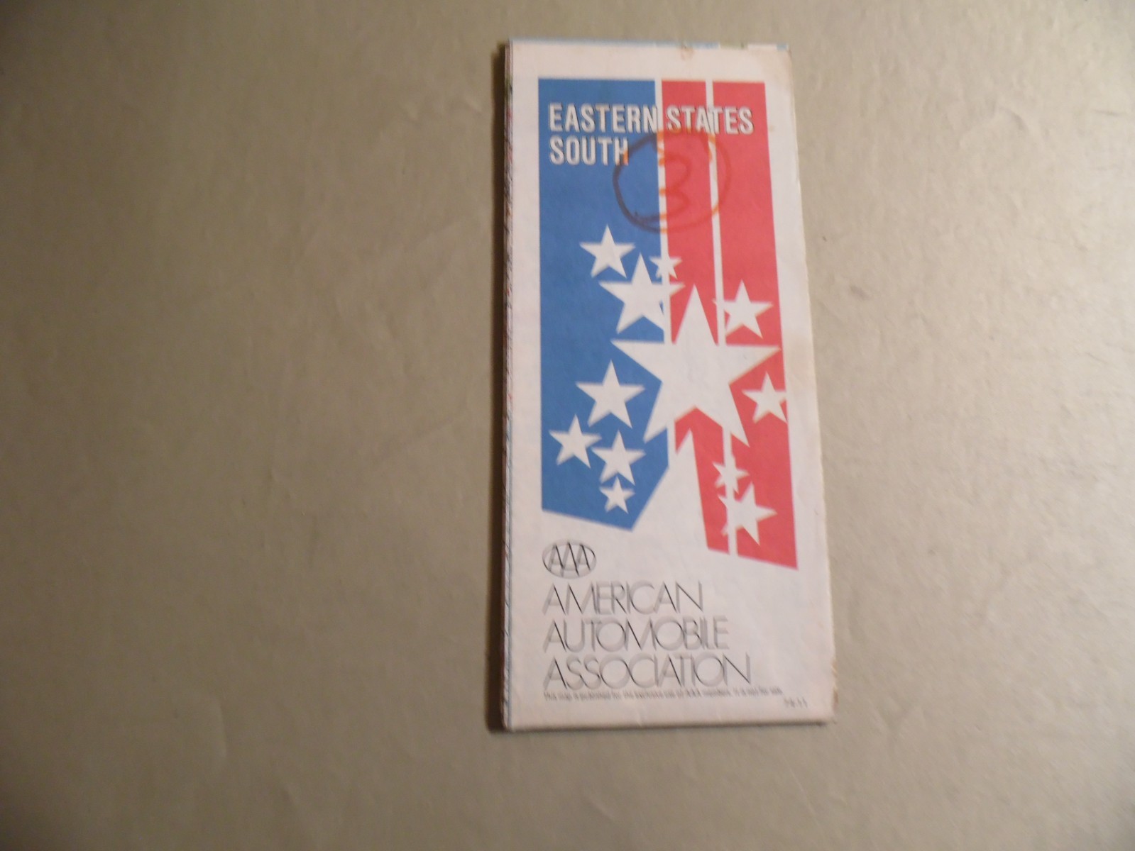 Eastern States South Map / Circa 1974 / Free Domestic Shipping