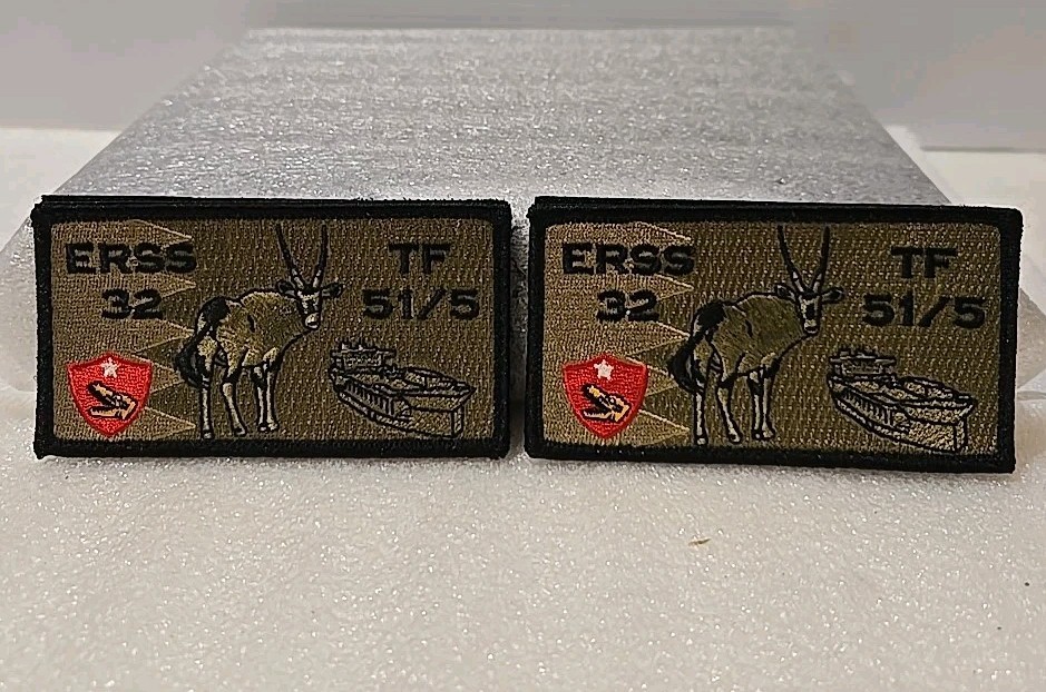 2 USN ERSS 32 Expeditionary Resuscitative Surgical System Team Hook & Loop Patch