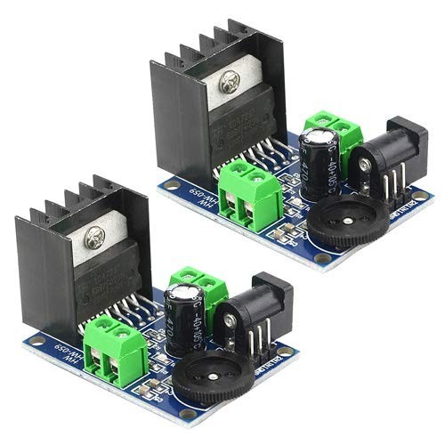 2Pcs Dual-Channel Audio Power Amplifier Board Module Power Input Mode 4-8 Ohm...