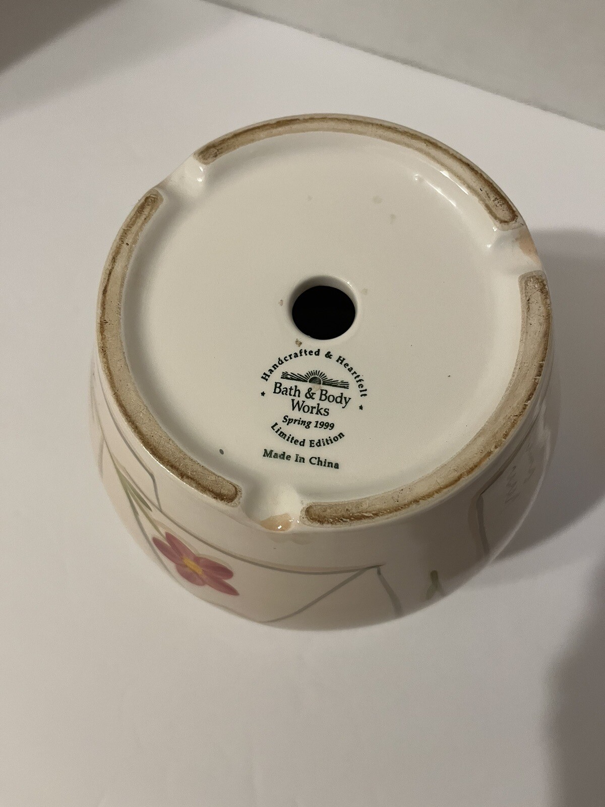 Vintage Bath And Body Works Handcrafted Spring Limited Edition Planter