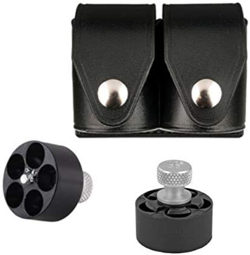 2 HKS Speedloaders 357 Magnum Fits S&W J Frame Taurus 605 Ruger 36-A, HARD CASE
