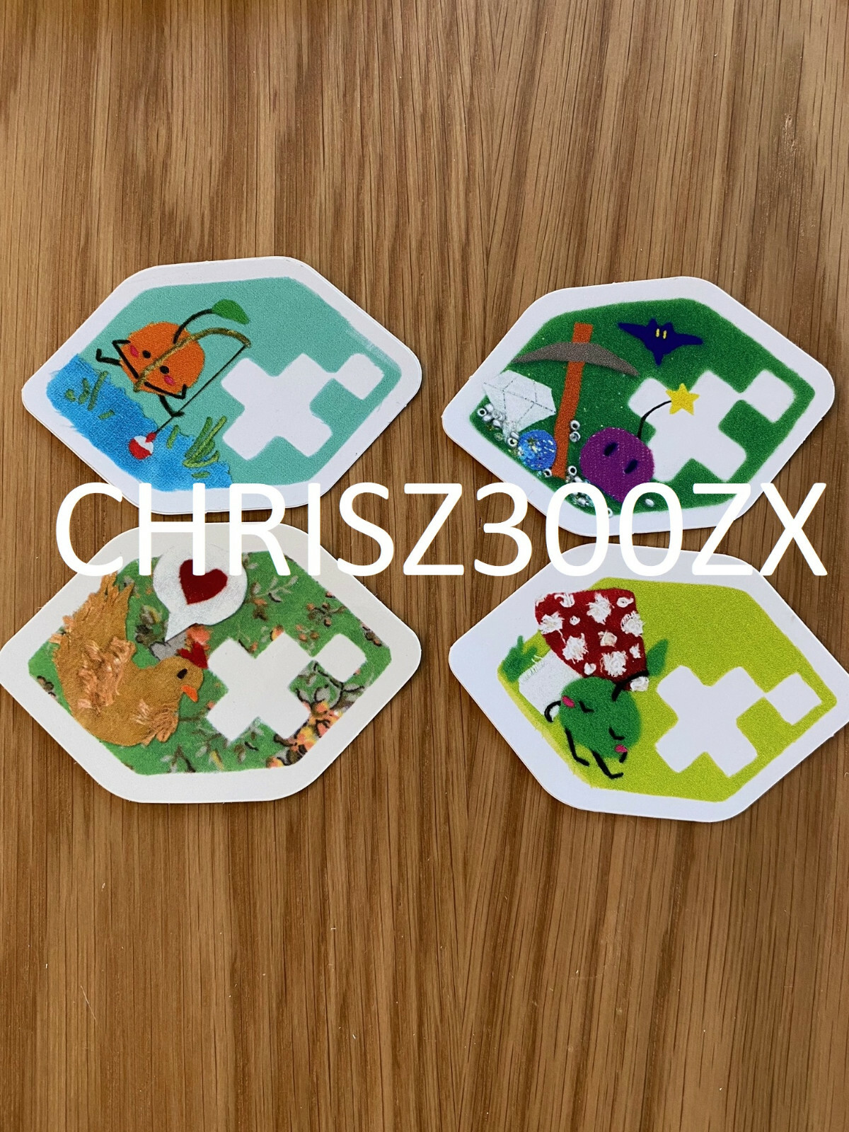 Stardew Valley x4 Shane Chicken Star Drops Sticker Decal