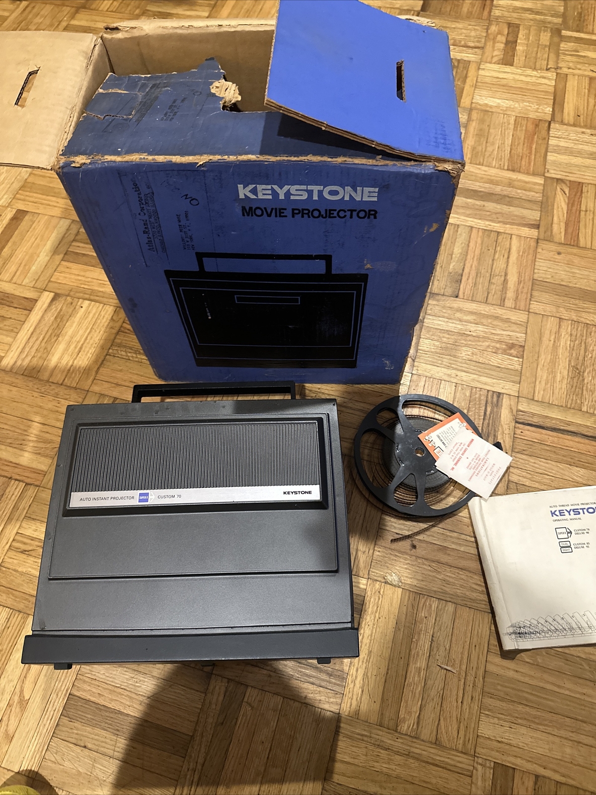 Keystone Auto Instant Movie Projector  Custom 70/Super 8 Tested