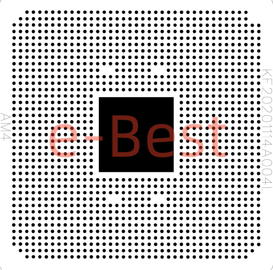 LGA1331 BGA1331 AM4 CPU BGA Socket Reballing Laser Stencil Template