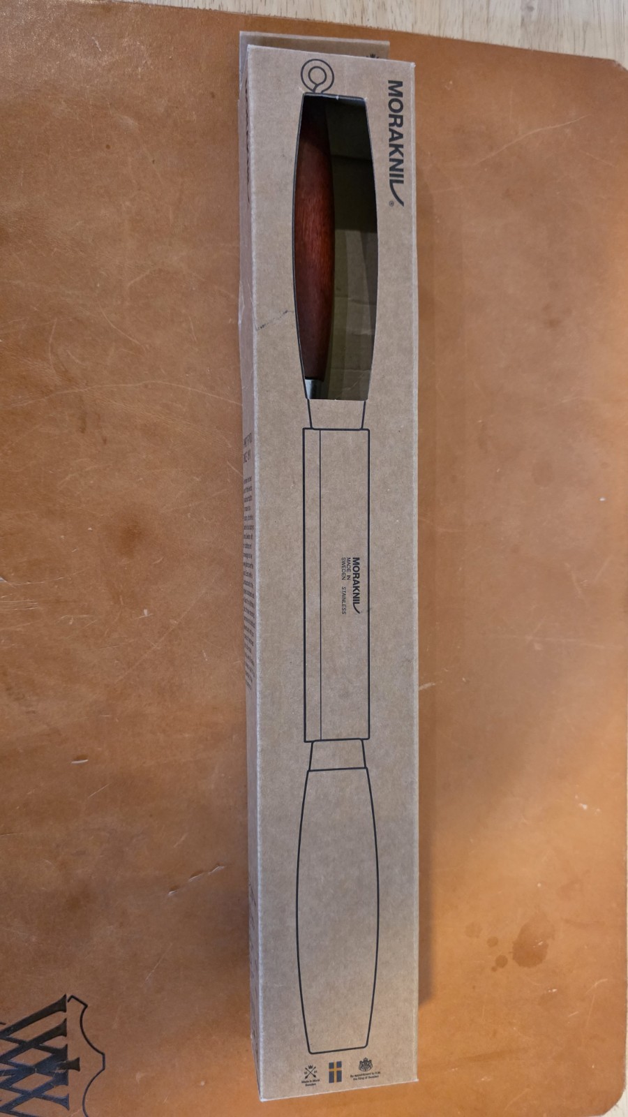 Mora Classic Draw Knife,  Stainless Wood Splitting And Carving Knife,  4.5"