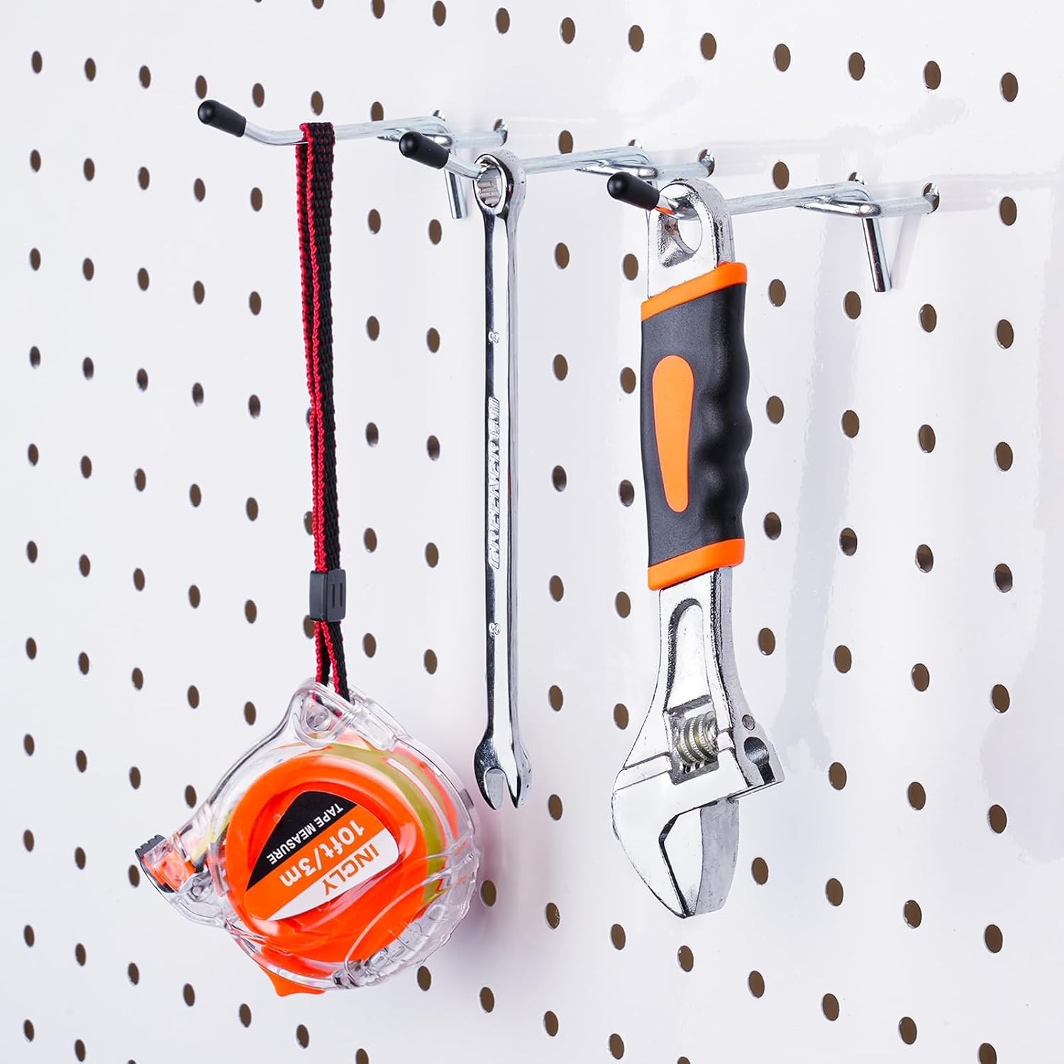 50 Pack Pegboard Hooks, 2 Inch Metal Peg Board Hooks Accessories, Peg