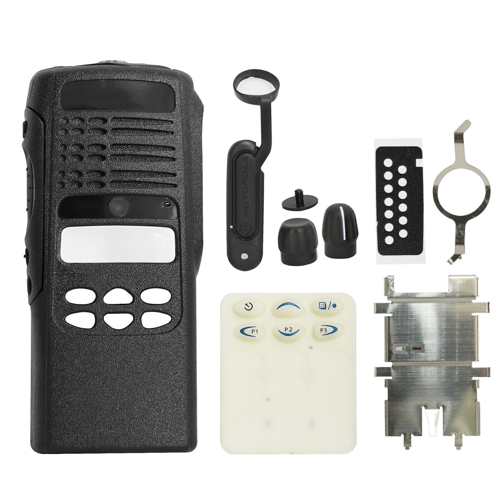 Black Limited-Keypad Repair Housing Case Kit Compatible For HT1250 Two Way Radio