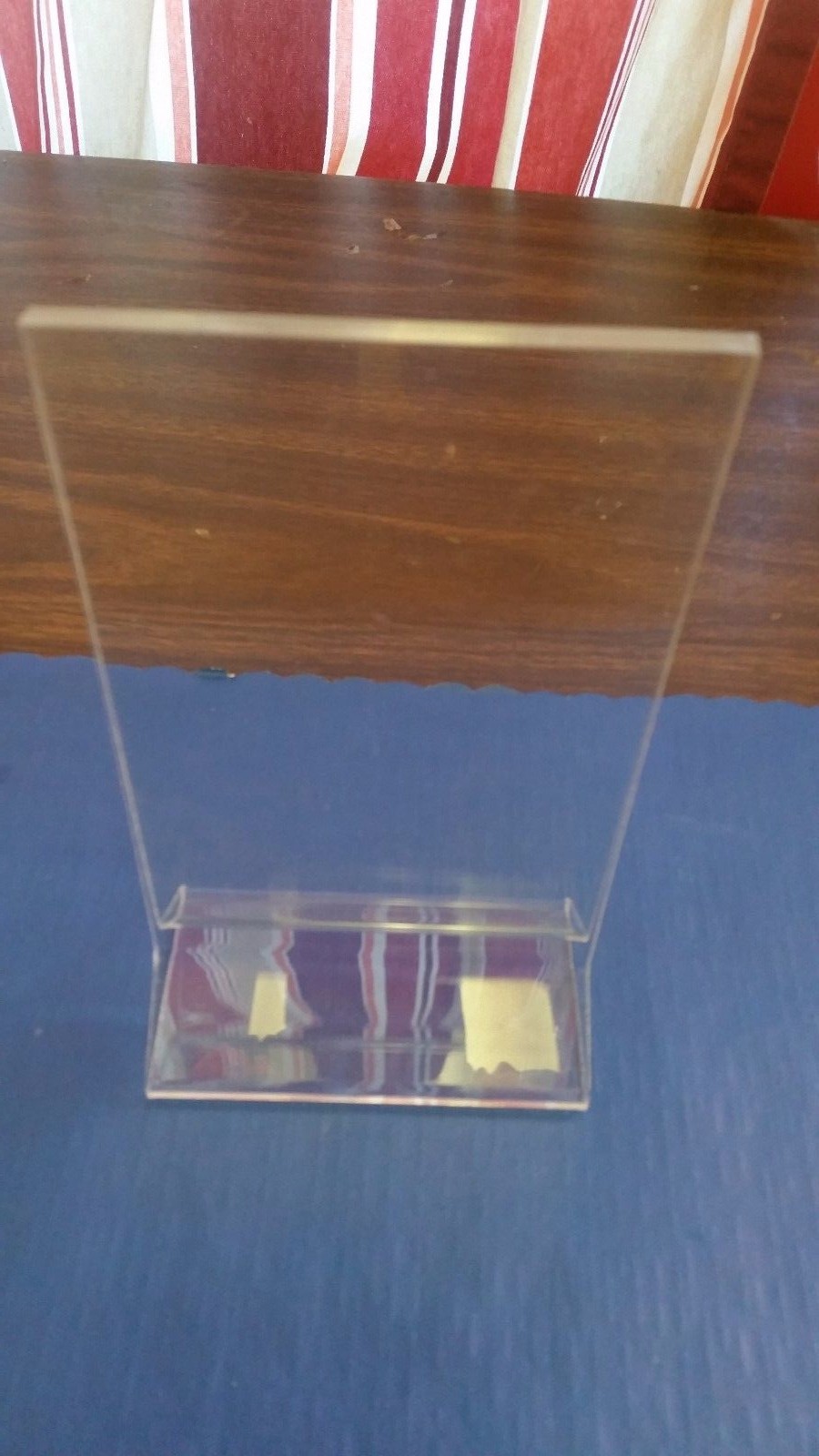 4" x 6" ACRYLIC TABLE TOP DISPLAYETTES RECTANGLE DOUBLE SIDED PHOTOS/FOODS