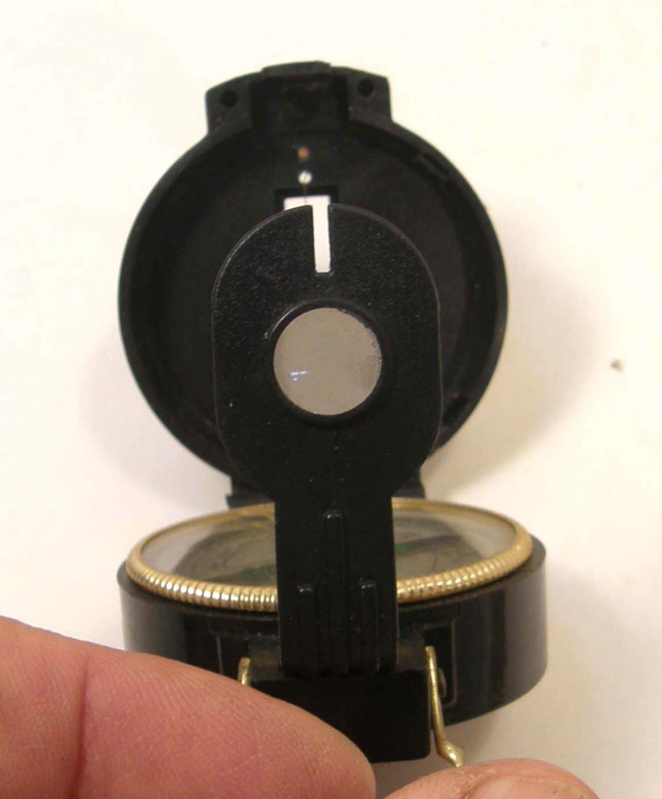 VINTAGE MILITARY ENGINEER CORPS STYLE DIRECTIONAL FOLDING POCKET COMPASS