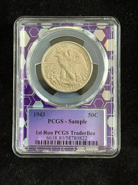 1943 Walking Liberty Half Dollar PCGS-Sample 1st Run PCGS Traderbea