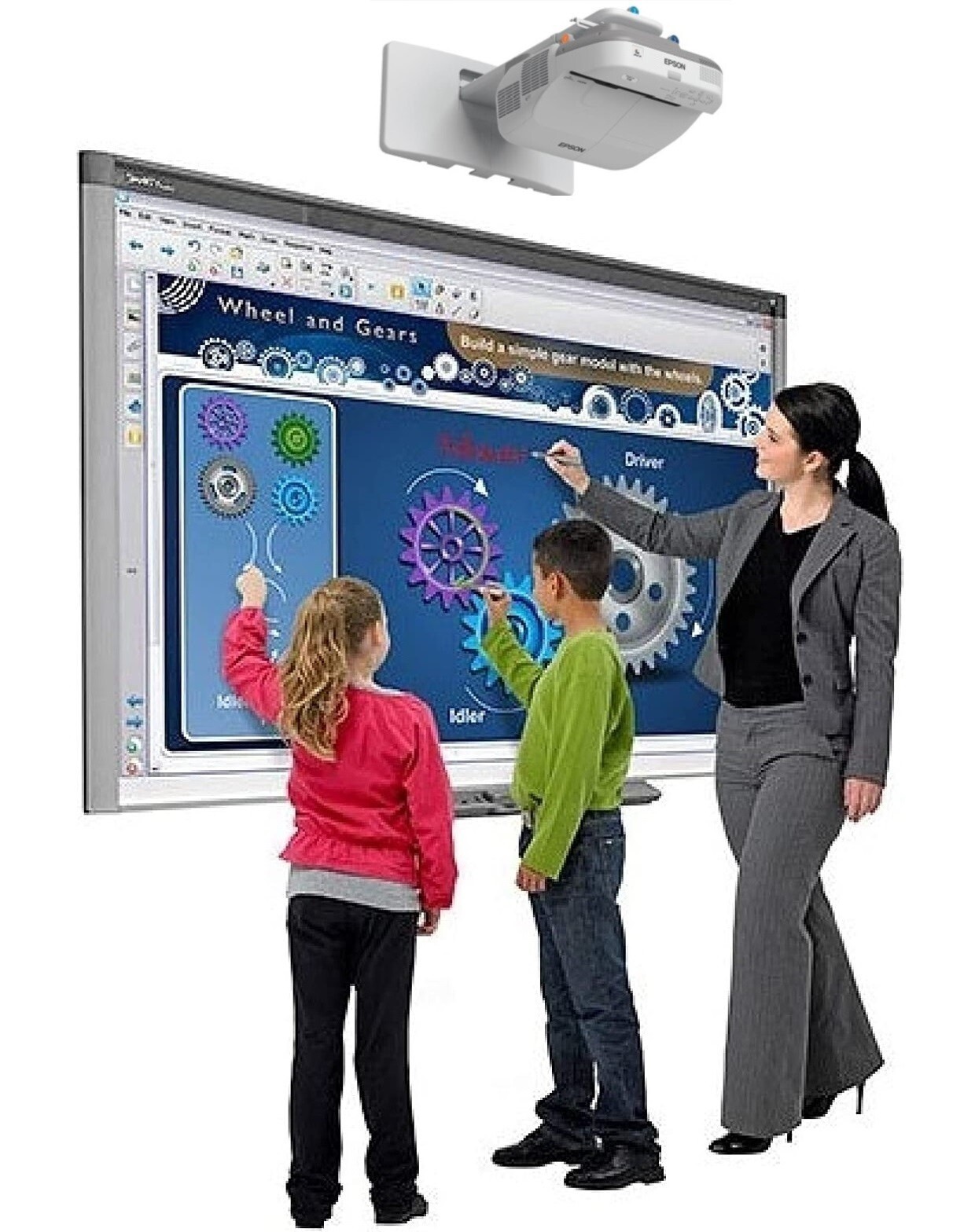 Interactive Whiteboard for Interactive Presentations and Lessons