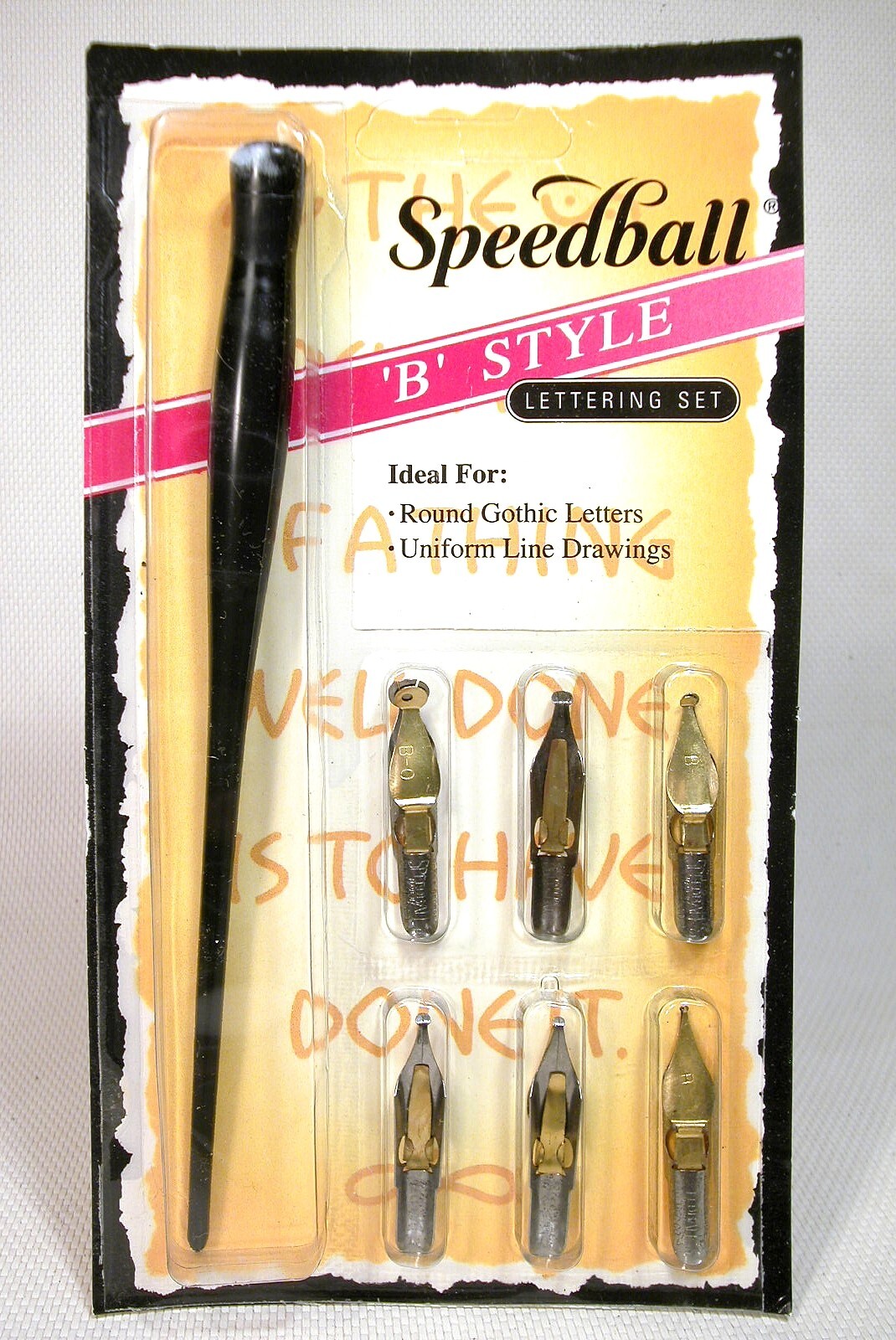 SPEEDBALL "B" PEN AND NIB SET..USA MADE..NEW OLD STOCK..SPB 2956