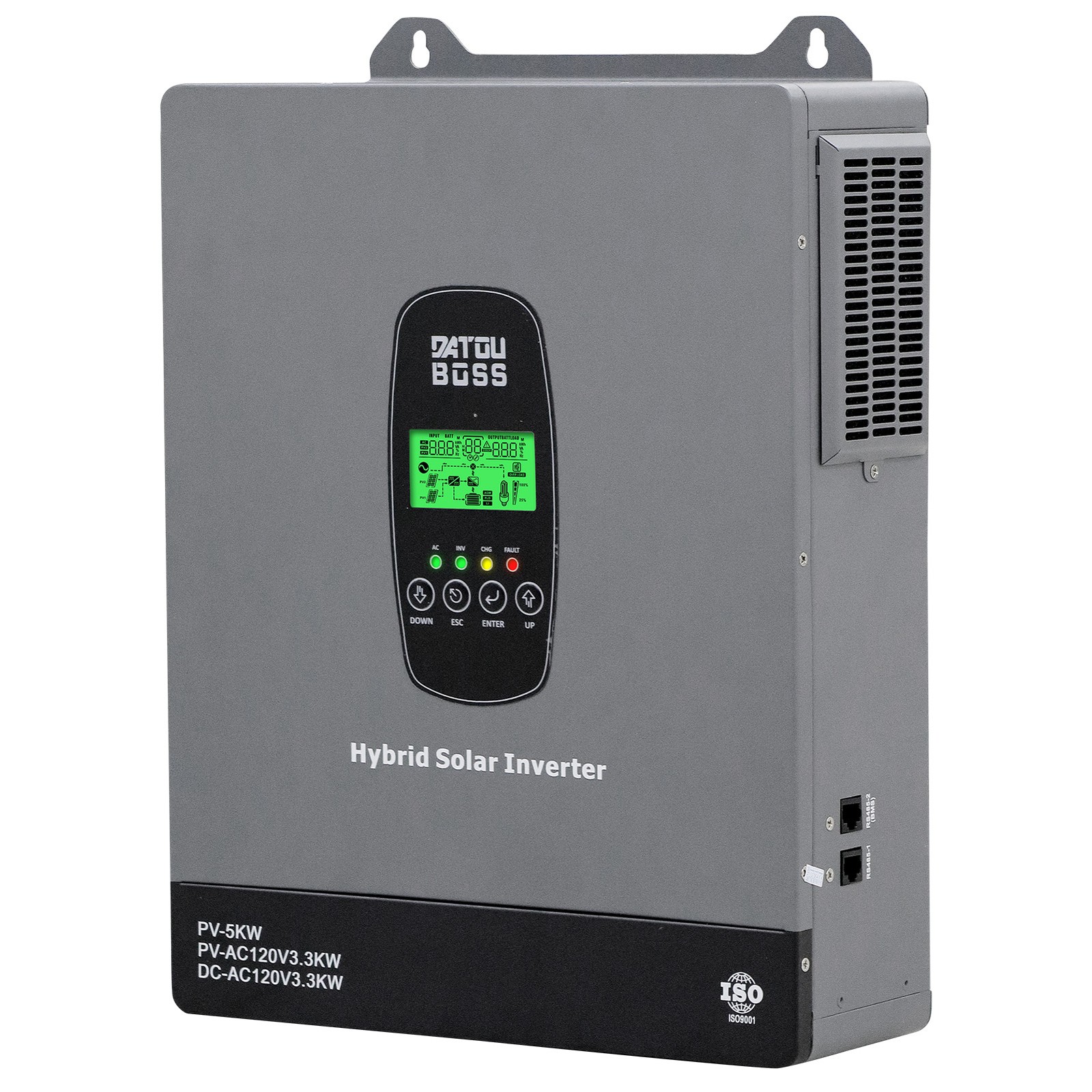 24V 3300W Solar Hybrid Inverter Pure Sine AC 110/120V MPPT Controller Charger