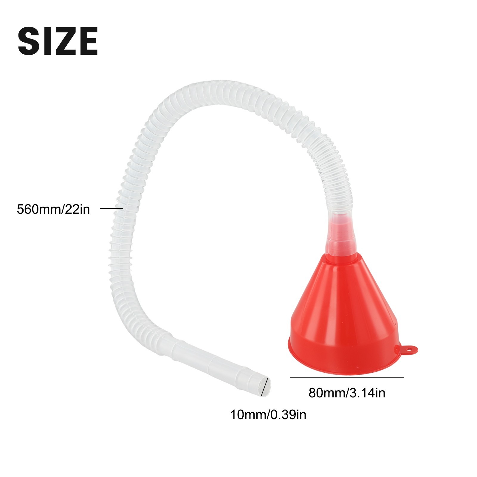 Suitable for Car Motorcycle and Tool Maintenance Detachable Hose Funnel