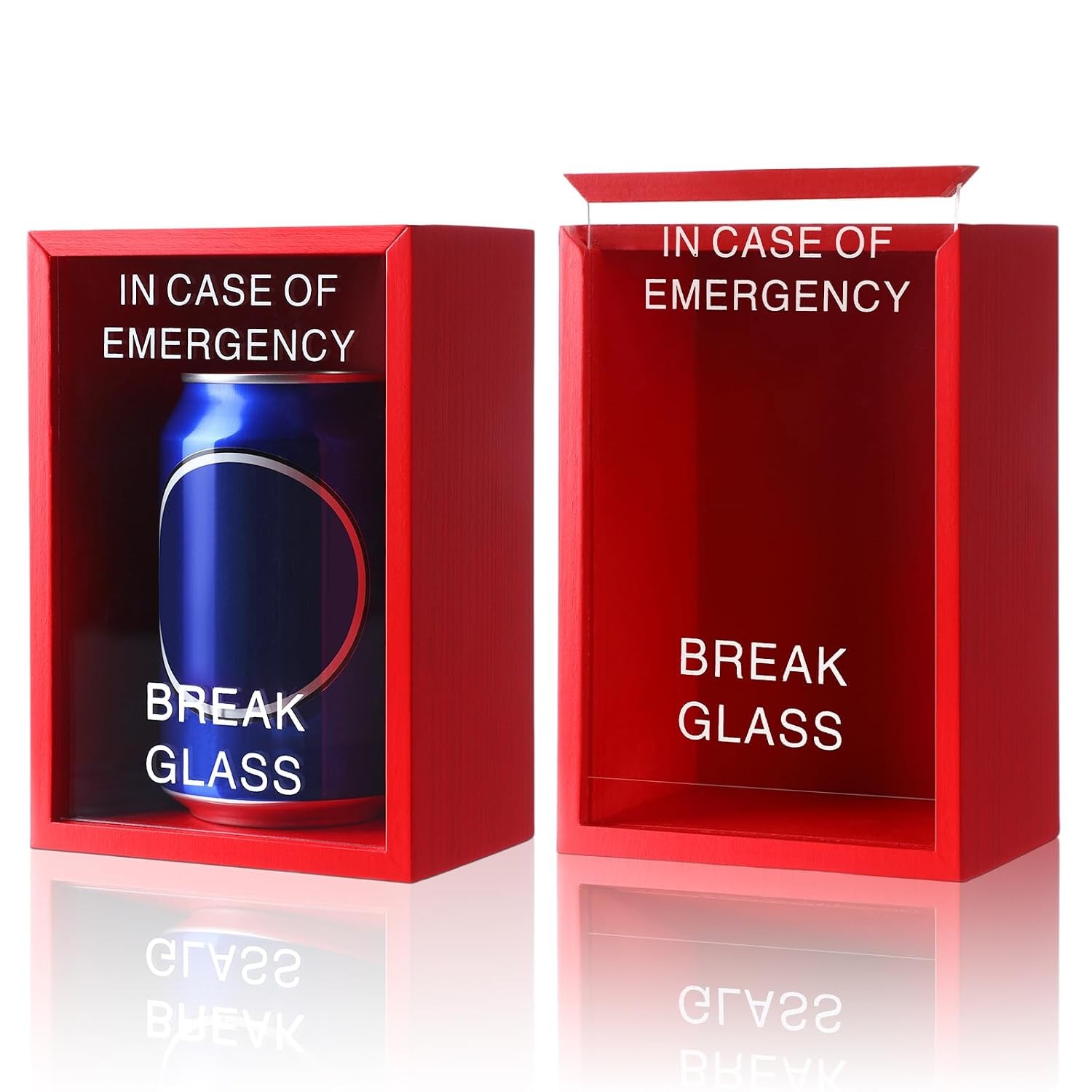 Emergency Box 4 x 3 x 6.3 Inches Break in Case of Emergency Box Self Locking Lid