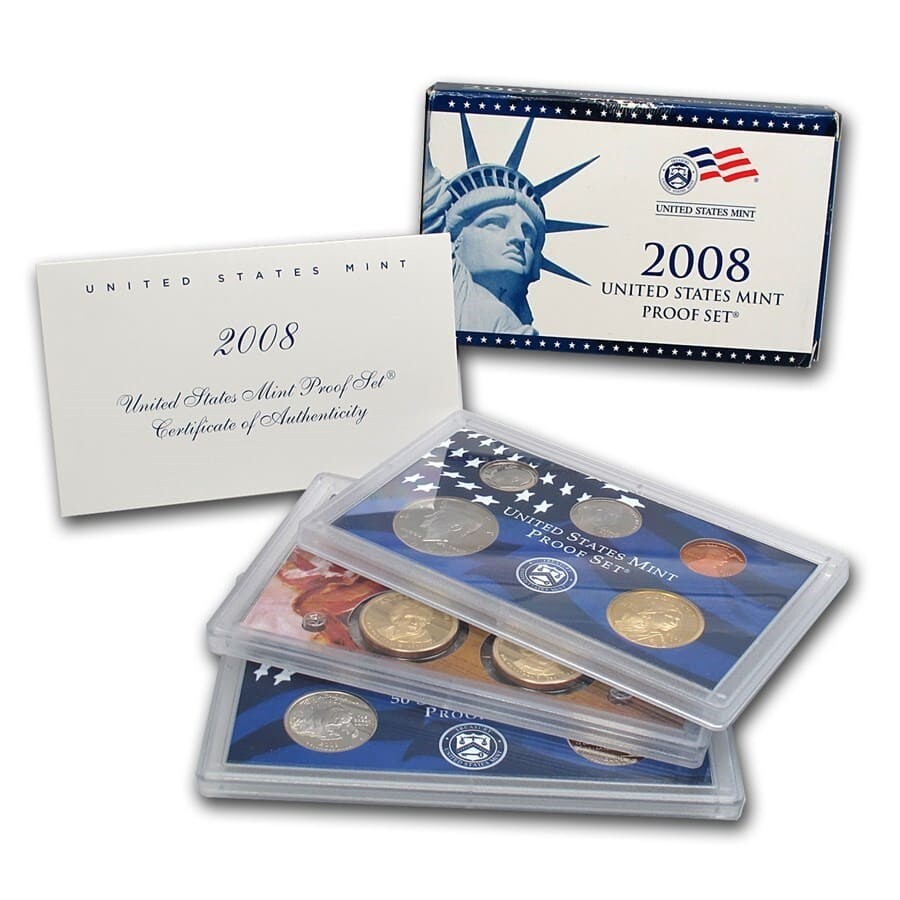 2008-S | HARD TO FIND | US Mint Proof 14 Coin Set | w/COA | Set #81