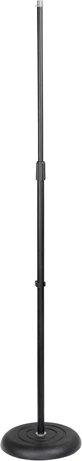 Rok-It Standard Microphone Stand with 10" Round Base; (RI-MICRB10)