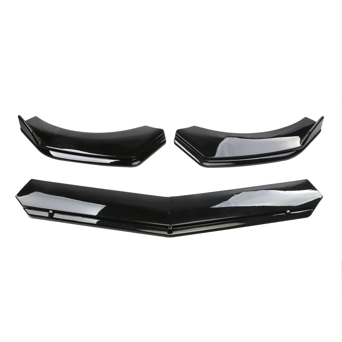 4Pcs Black Front Bumper Lower Lip Splitter Spoiler Body Kit For Hyundai Sonat