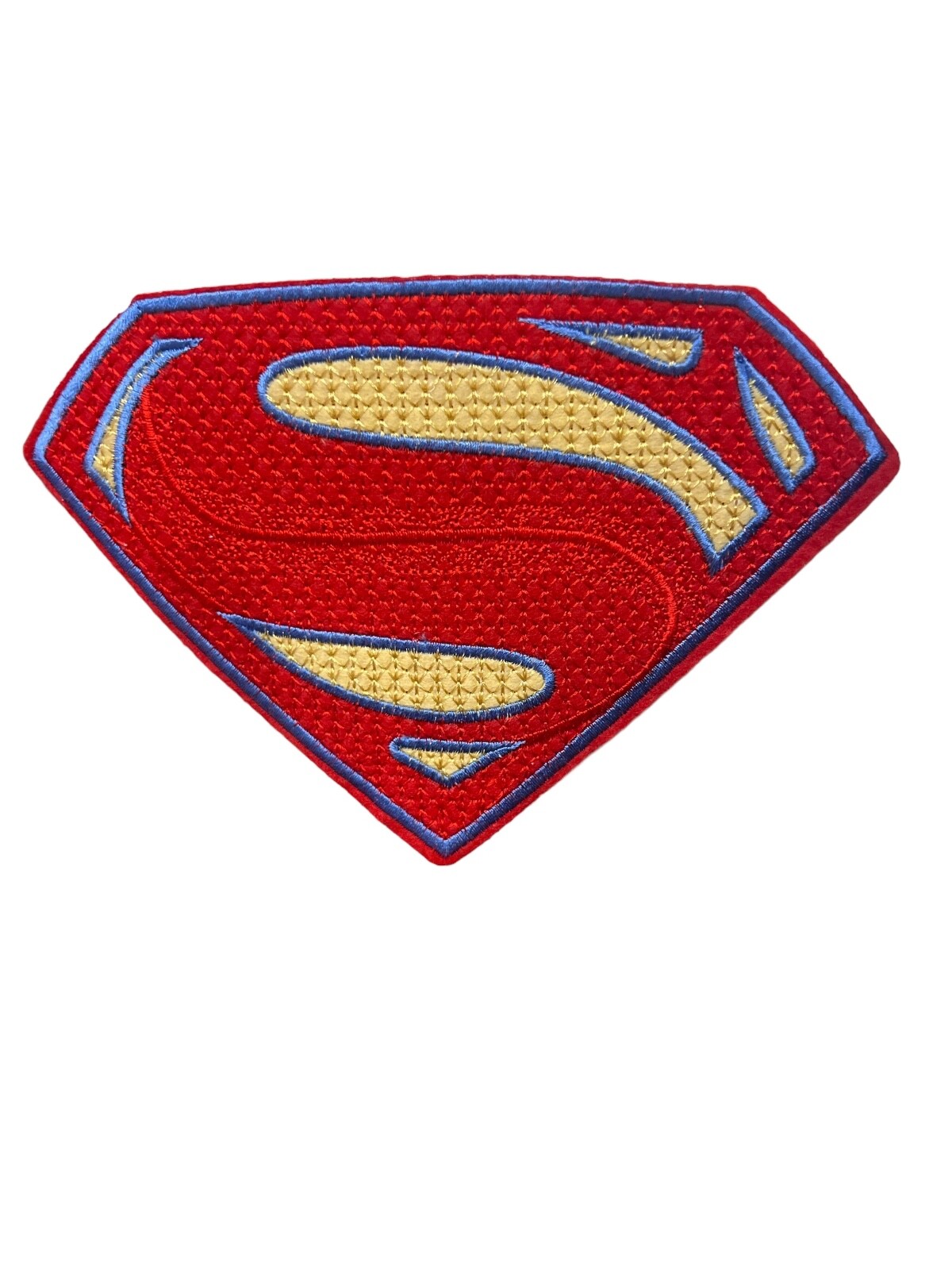Large Embroidered Superman Logo Patch Hero Costume Cape Shirt DIY 7" x 5"
