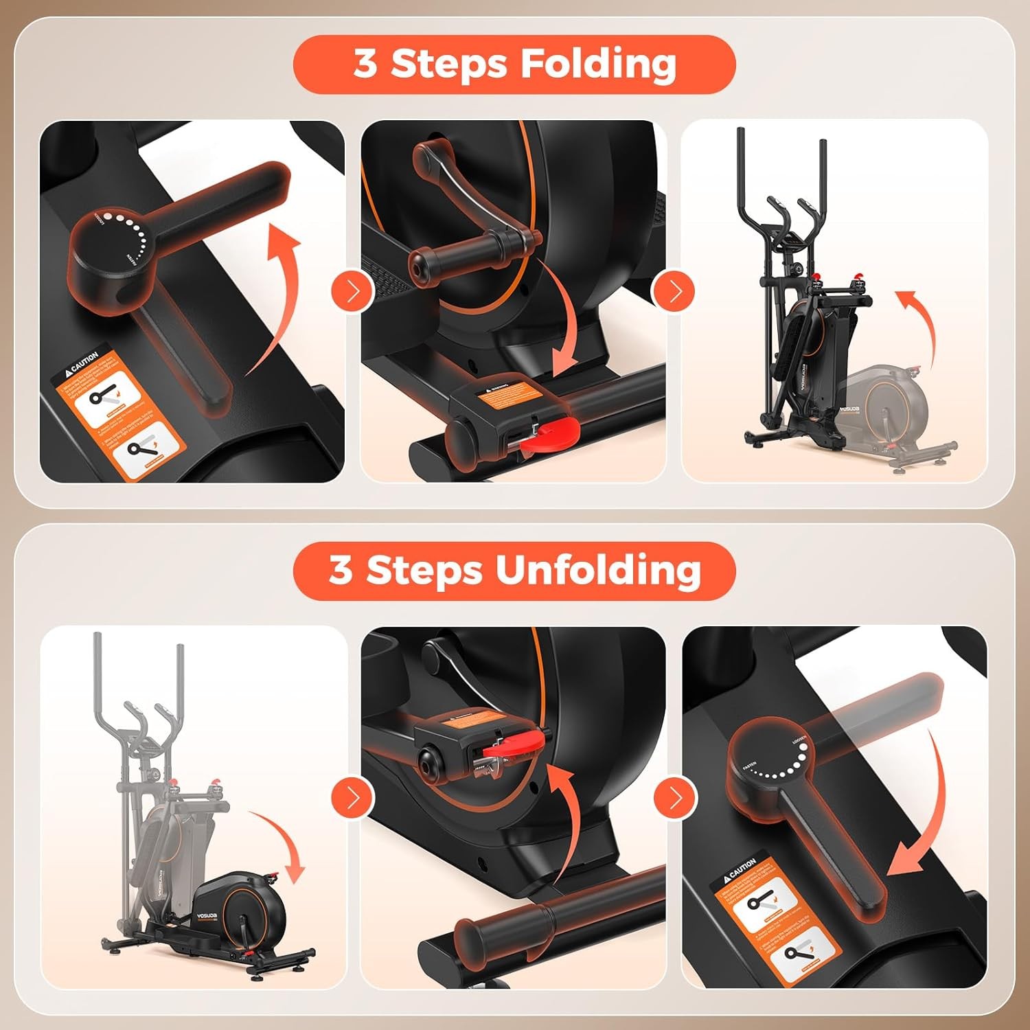 Elliptical Machine Elliptical Exercise Machine with 16-Level Resistance For Home