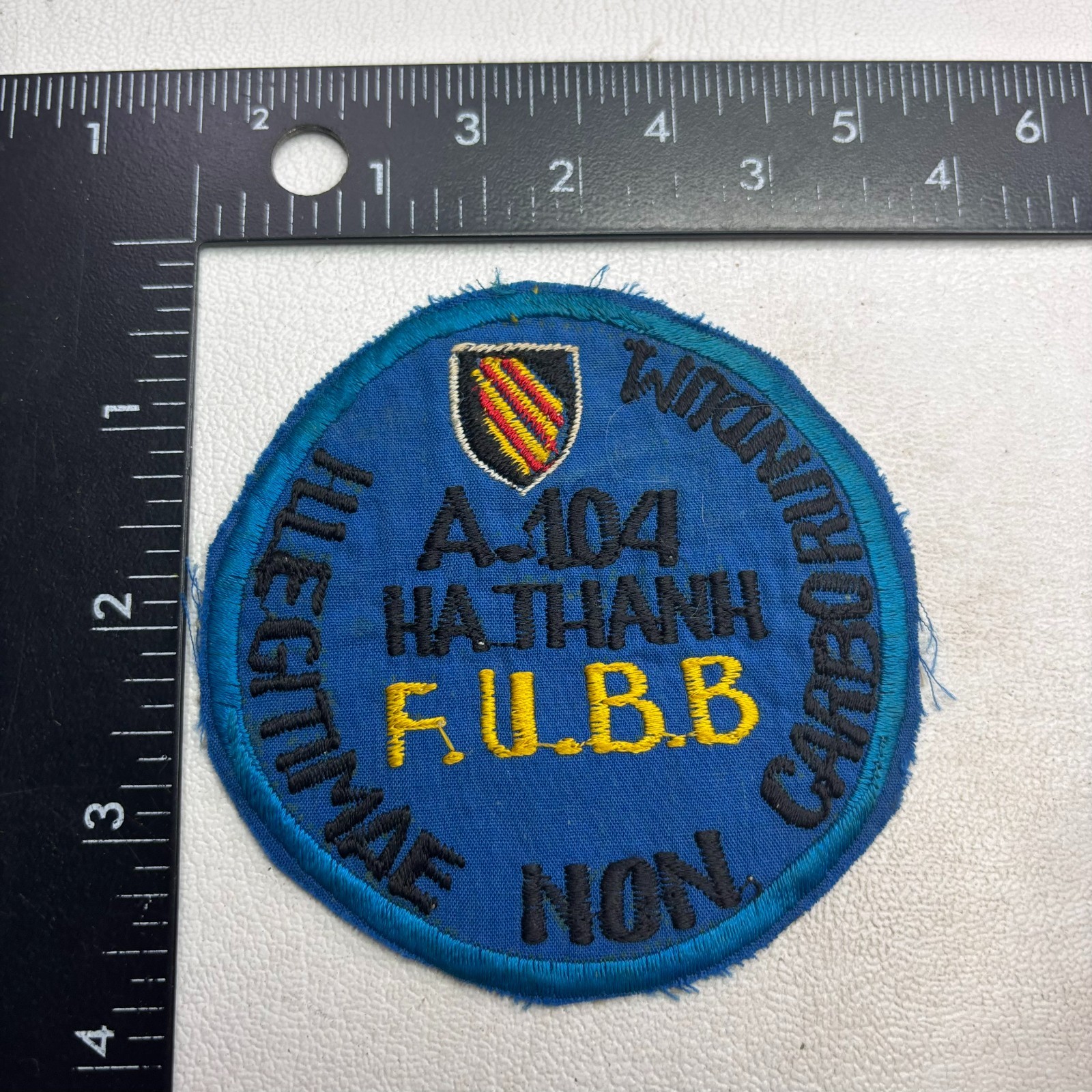 Likely RECENT-MAKE But Looks Old A-104 HA THANH F.U.B.B. Military Patch 64ab