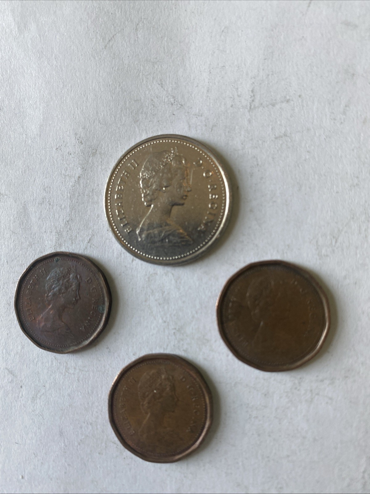 1982 Canada Coins-25 and 1 Cents-Circulated