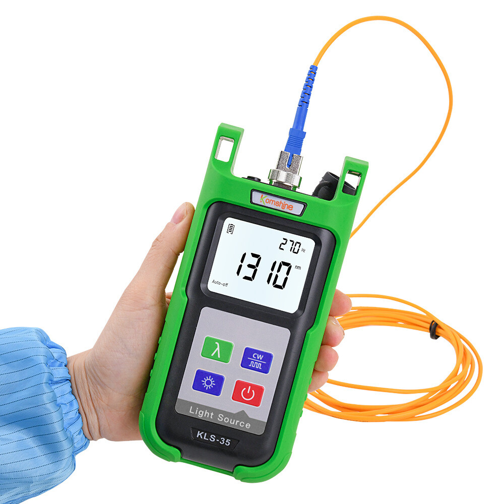 Komshine FTTH Fiber Cable Tester Optic Power Meter KPM-35 & KLS-35 Light source