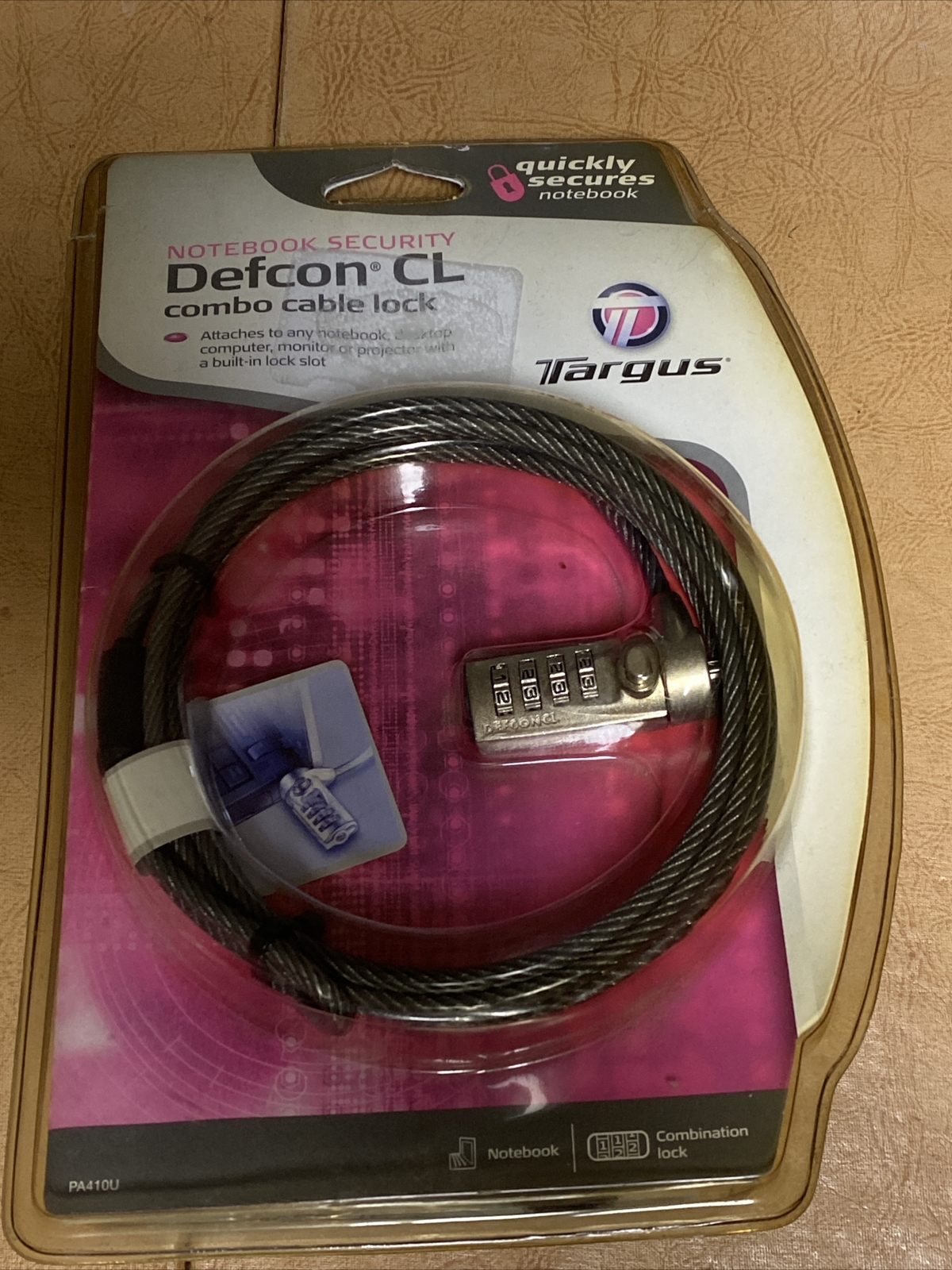 Defcon CL combo cable lock