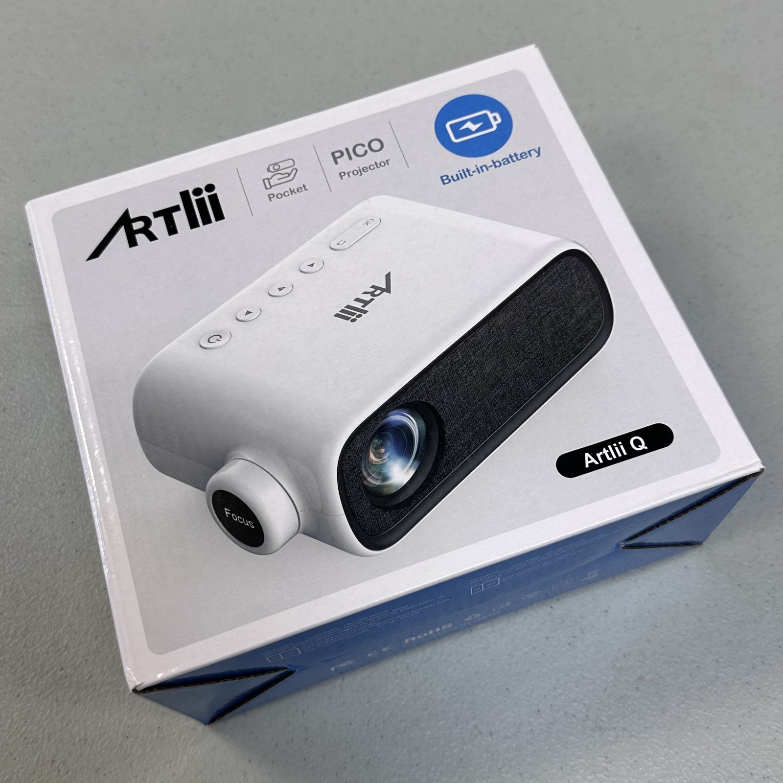 Artlii Q Mini Pocket Pico Projector - Model YG280 - HDMI/AV/USB Inputs