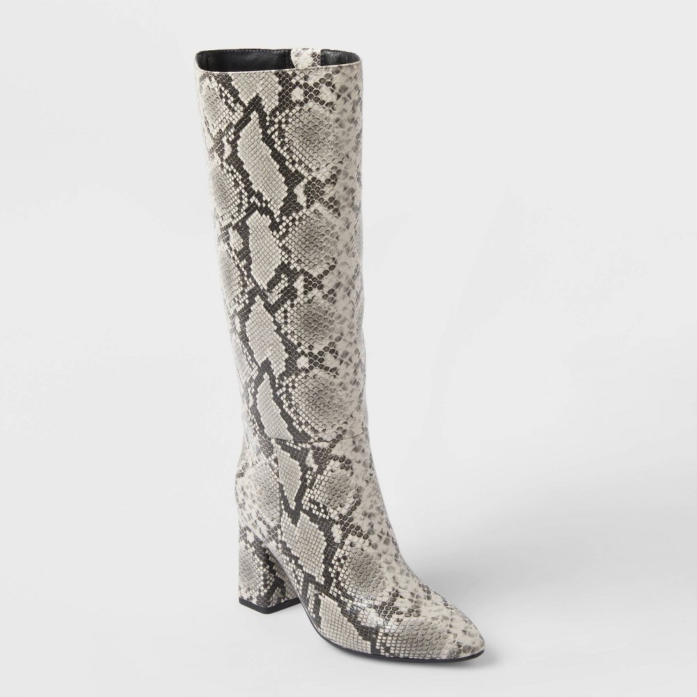 Women’s Evangeline Boots with Memory Foam Insole – a New Day™ Cream 6.5 Bin P