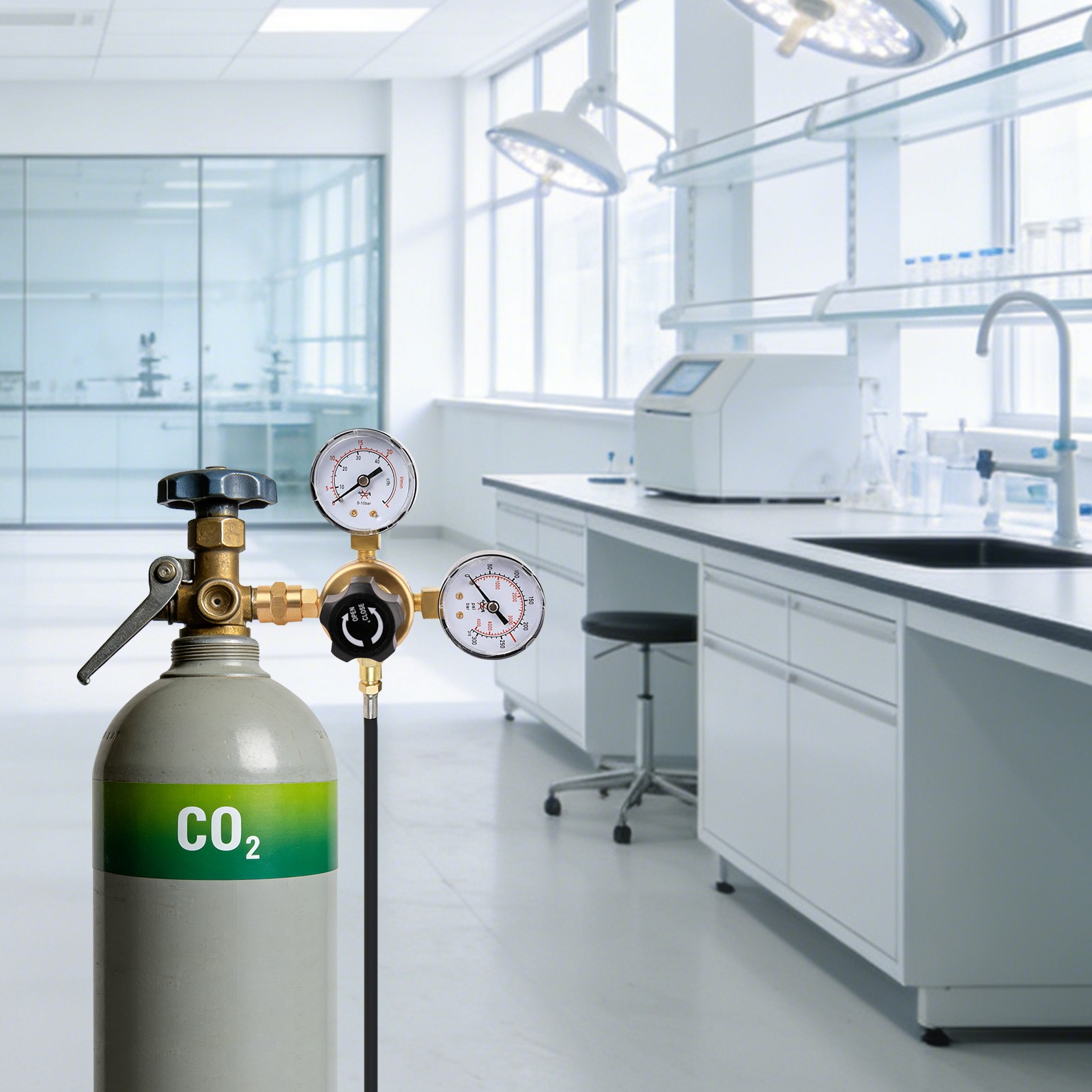 Brass+ PC Argon CO₂ Regulator, Welding Gas Regulator, MIG& TIG Welding Regulator