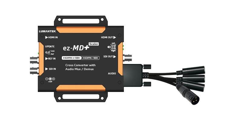 Lumantek EZ-MD+ HDMI/SDI Cross Converter with Audio Mux/Demux and Scaler
