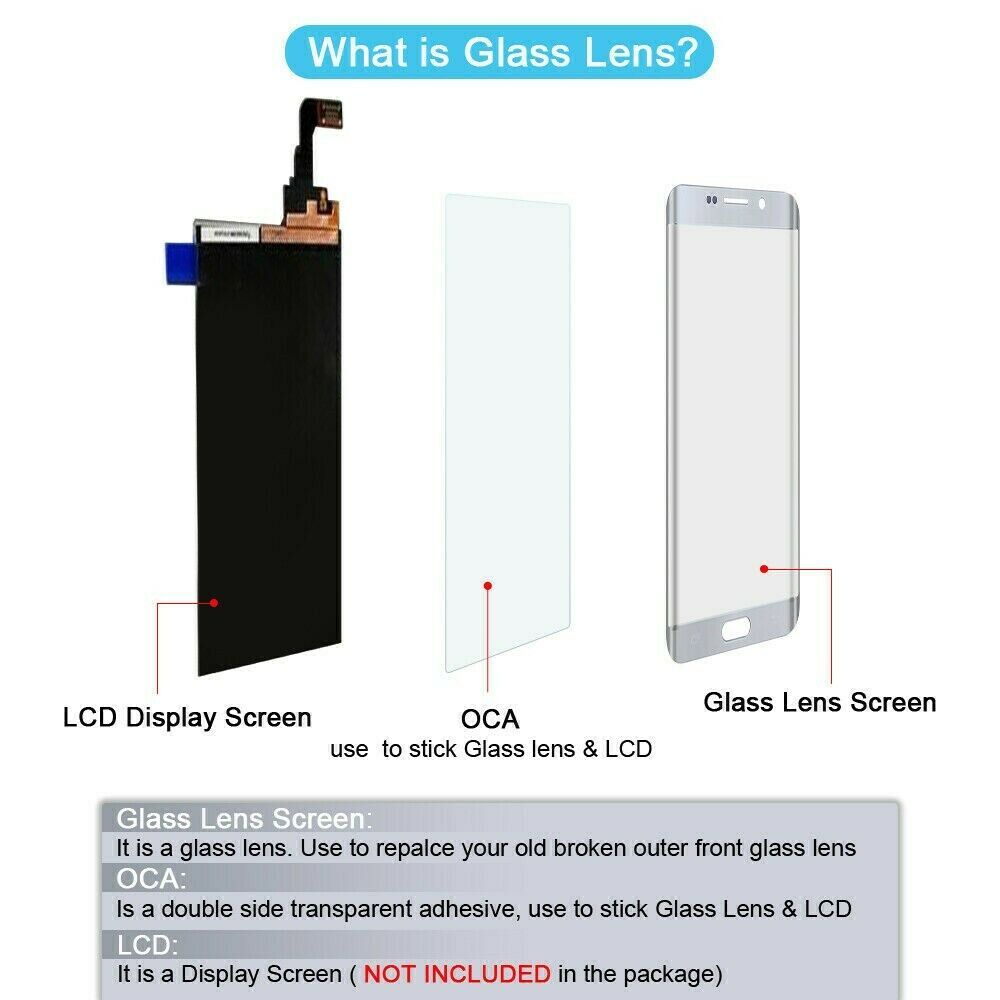 For Samsung Galaxy S10+ Plus G975U SM-G975U Glass Lens Screen Replacement + Tool