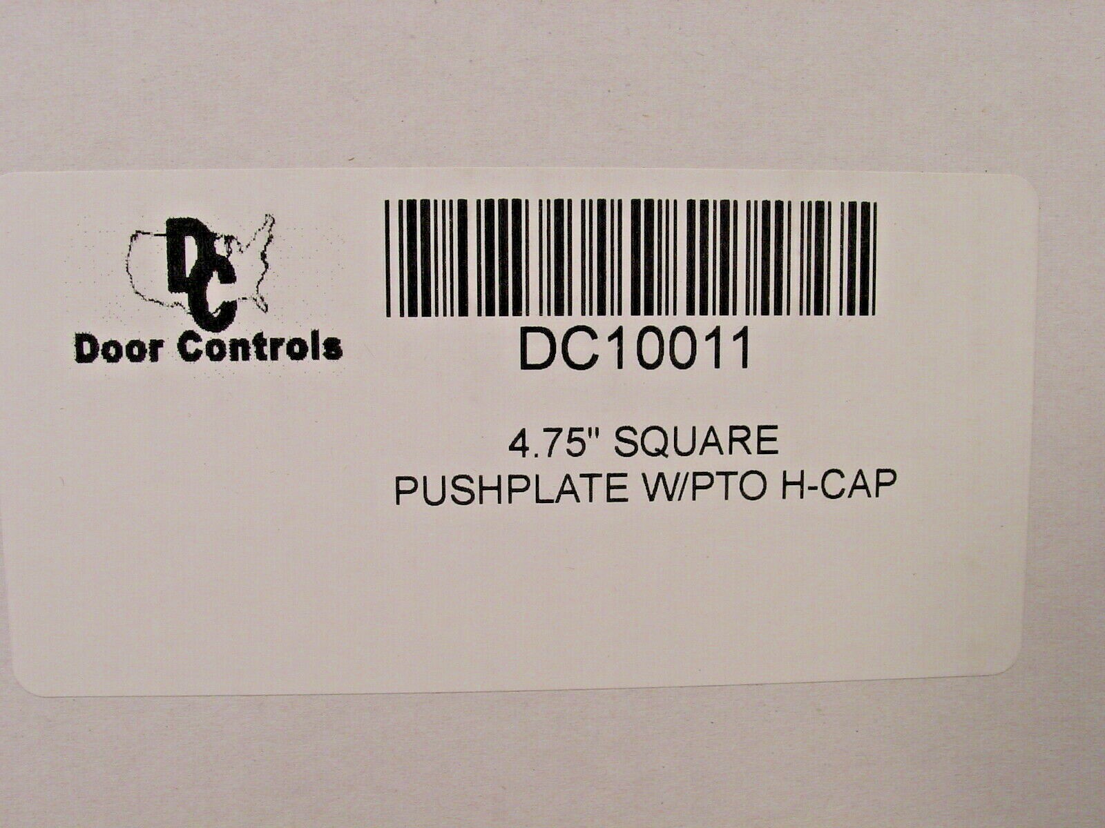 Door Controls DC10011 4.75" Square PushPlate w/ Push-To-Open Handicap