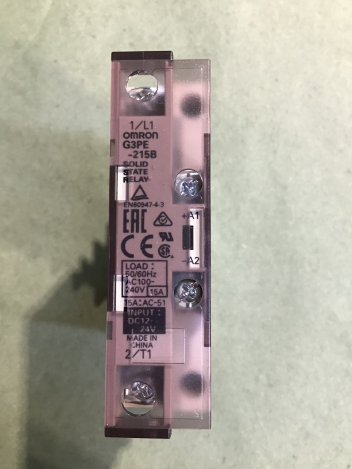 OMRON  G3PE-215B SOLID STATE RELAY, 12-24 VDC INPUT, NEW IN BOX