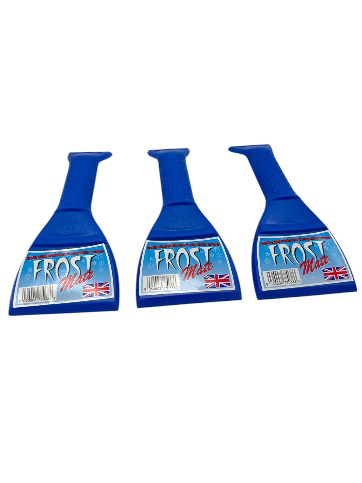 3 Car Windscreen Ice Scraper Double Edged for Wing Mirrors Frost Snow Windshield