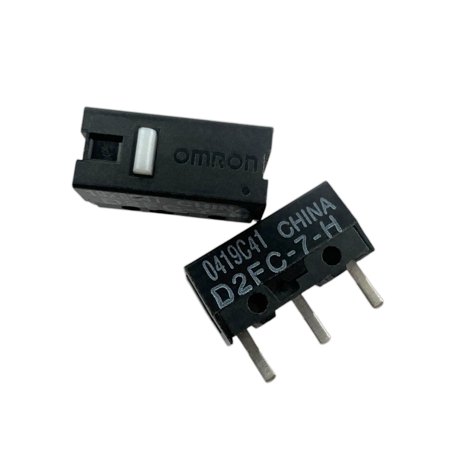 2x Omron D2FC-7-H White Dot 3-Pin Mouse Micro Switch